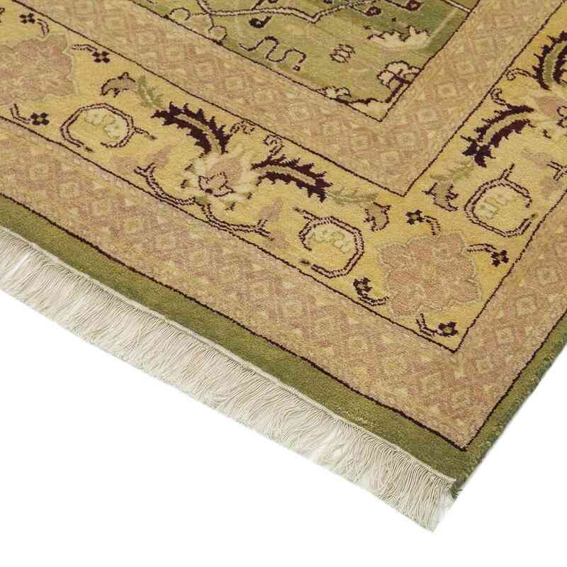 New Hand Knotted Wool Oushak Rug - 8'  x 10' 2" (96" x 122") - K0040666
