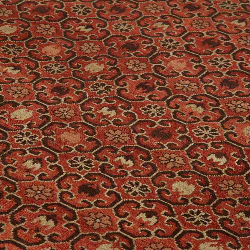 New Hand Knotted Wool Oushak Rug - 9'  x 12'  (108" x 144") - K0040670