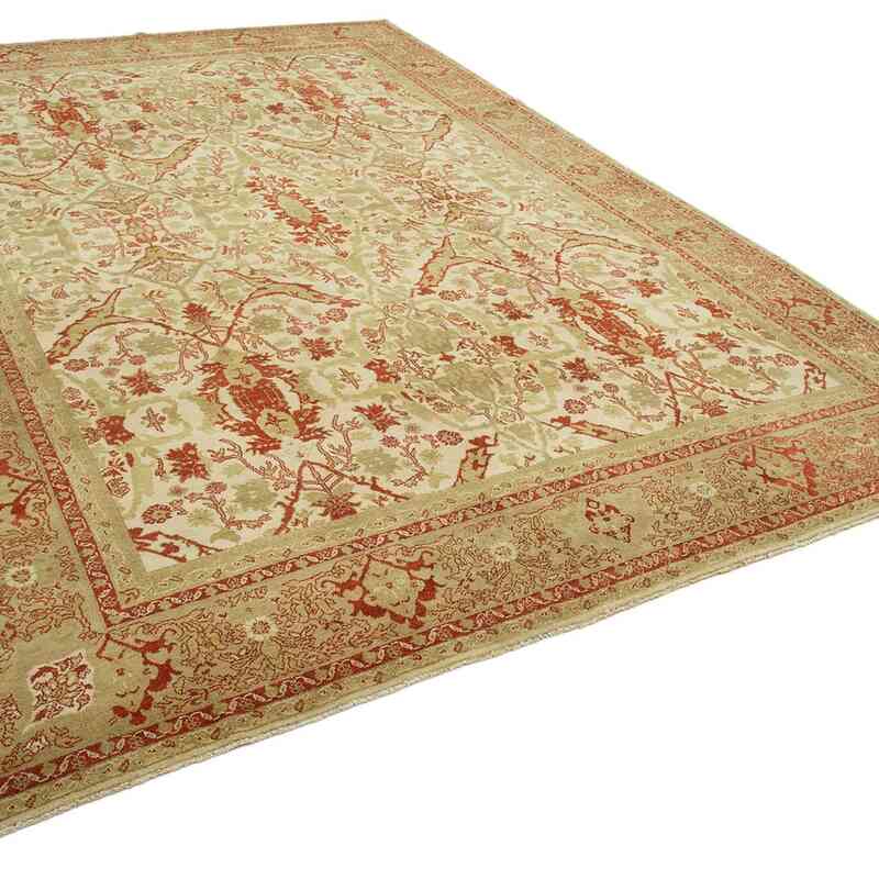 New Hand Knotted Wool Oushak Rug - 8' 8" x 12' 6" (104" x 150") - K0040675