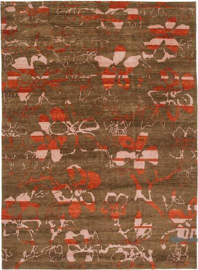 Nueva Alfombra Tejida a Mano - 306 cm x 420 cm