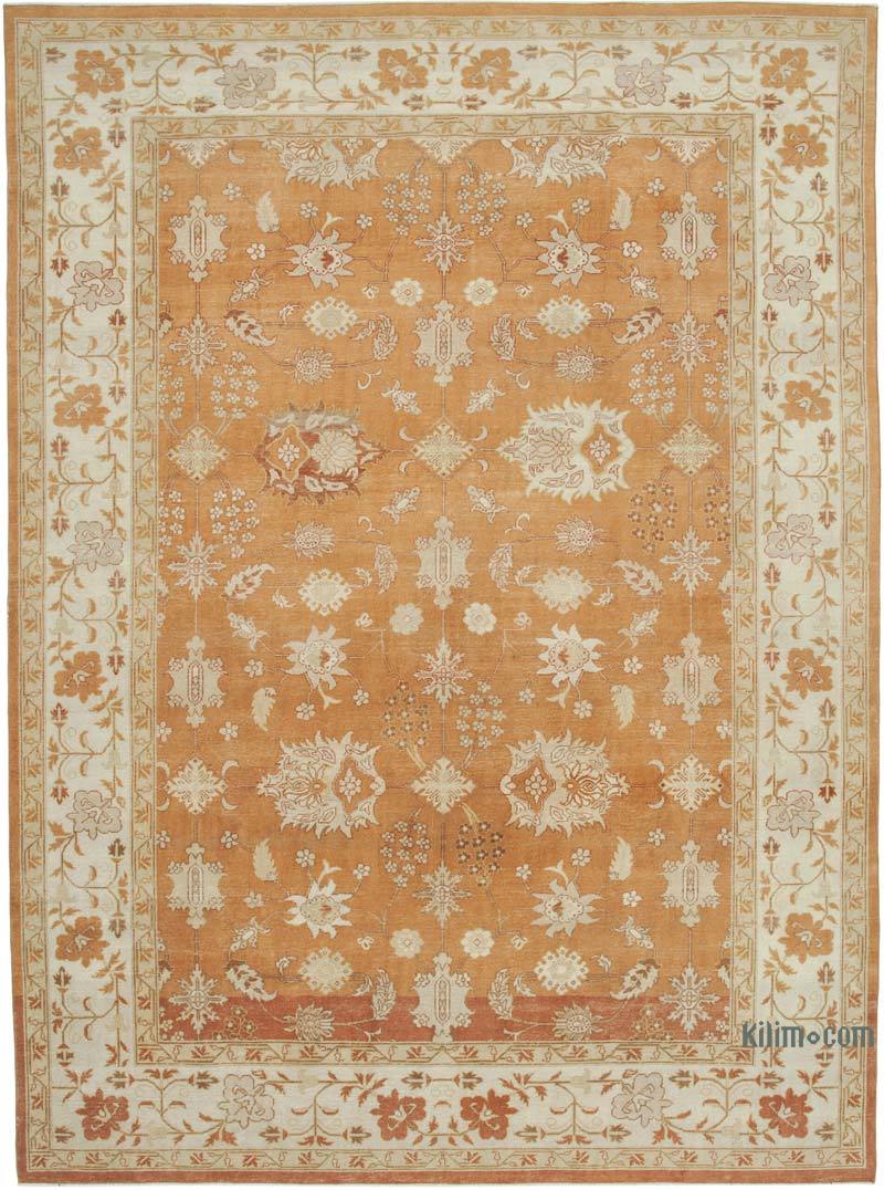 New Hand Knotted Wool Oushak Rug - 8' 10" x 12' 1" (106" x 145") - K0040682