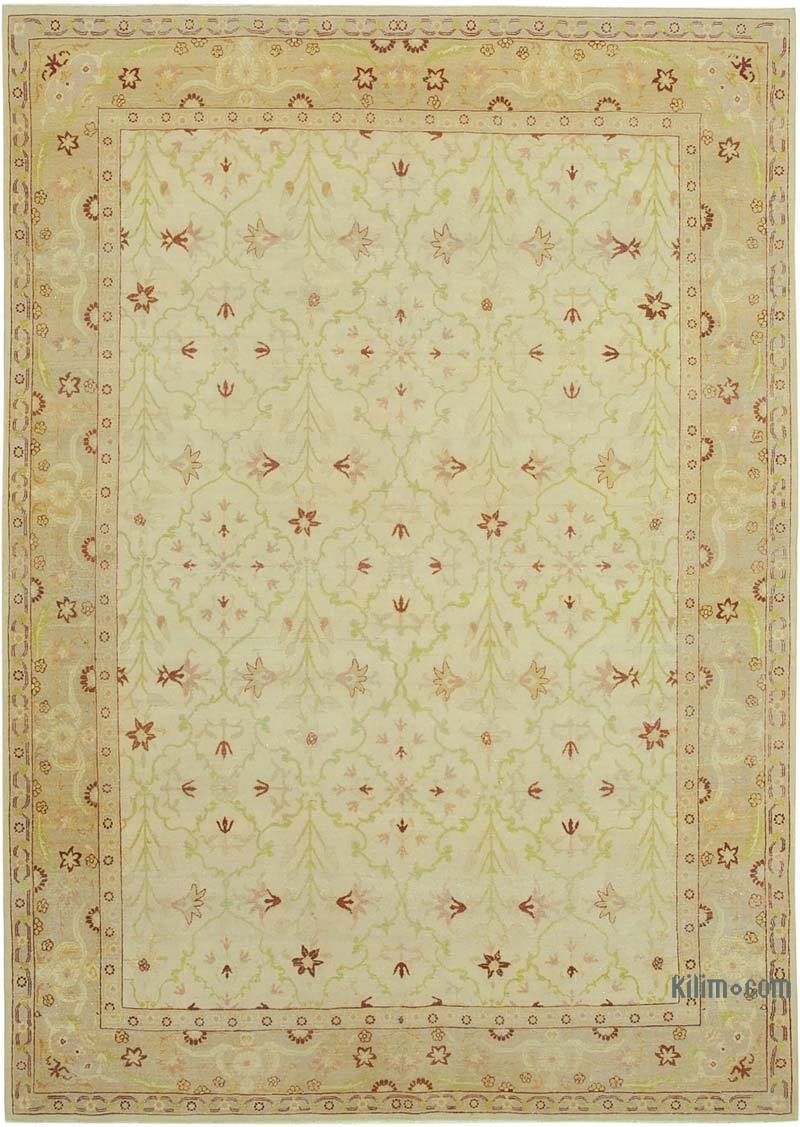 New Hand Knotted Wool Oushak Rug - 7' 8" x 10' 10" (92" x 130") - K0040693