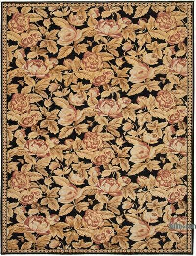 New Hand Knotted Wool Oushak Rug - 8' 8" x 11' 5" (104" x 137")