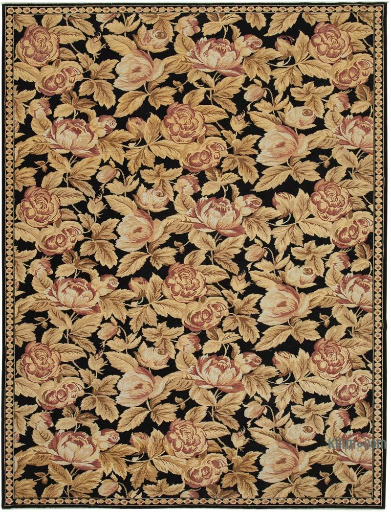 New Hand Knotted Wool Oushak Rug - 8' 8" x 11' 5" (104" x 137") - K0040702