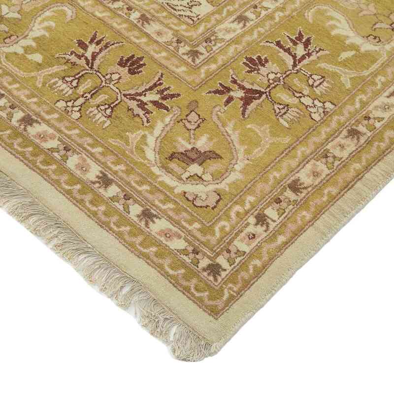 New Hand Knotted Wool Oushak Rug - 8' 9" x 11' 11" (105" x 143") - K0040713
