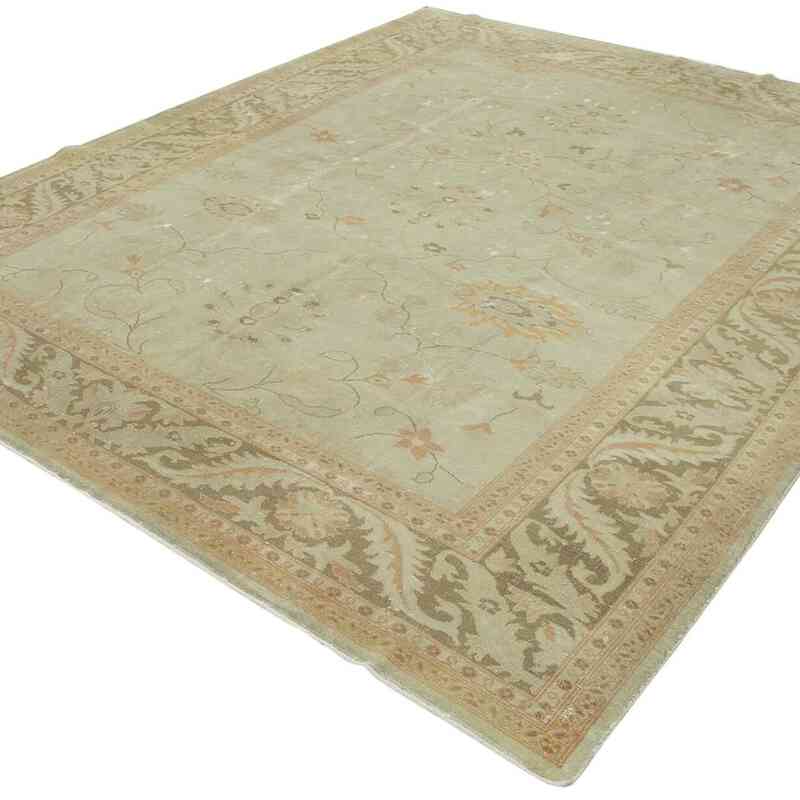 New Hand Knotted Wool Oushak Rug - 8' 5" x 9' 10" (101" x 118") - K0040719