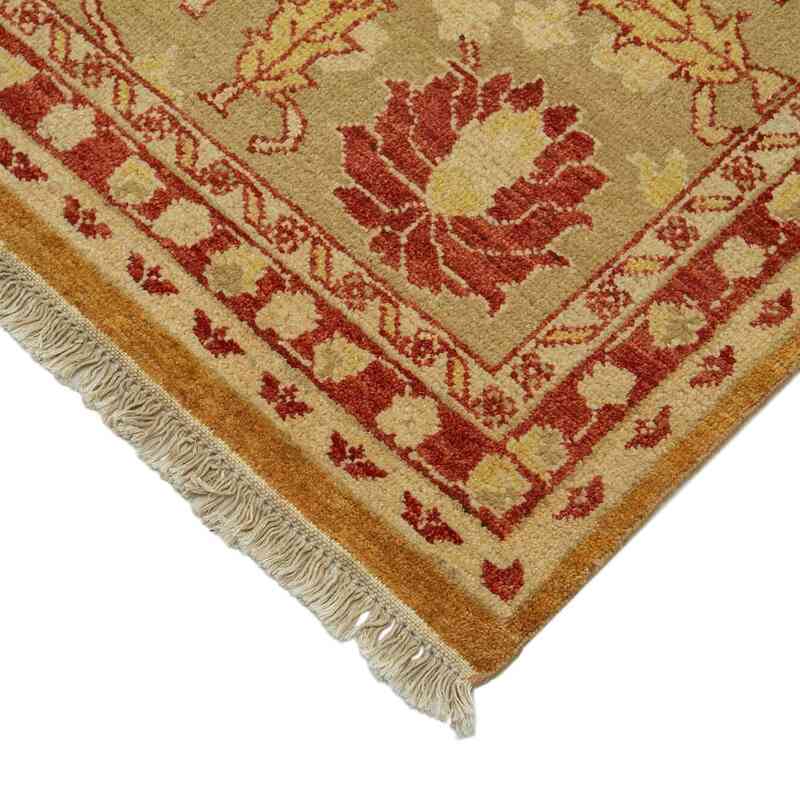 New Hand Knotted Wool Oushak Rug - 10'  x 14' 1" (120" x 169") - K0040723