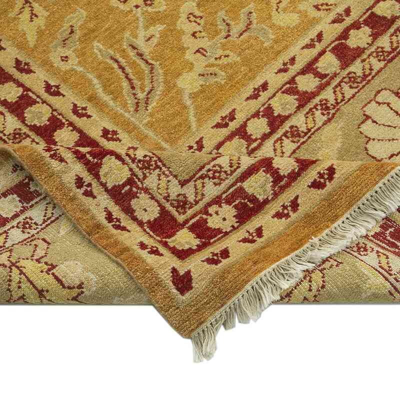New Hand Knotted Wool Oushak Rug - 10'  x 14' 1" (120" x 169") - K0040723