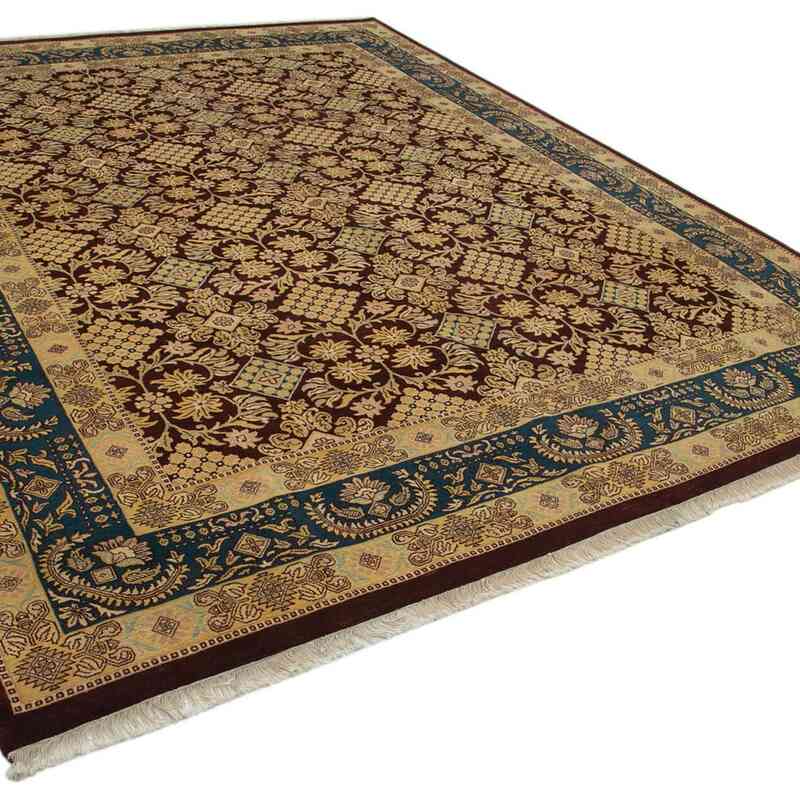 New Hand Knotted Wool Oushak Rug - 9' 2" x 12'  (110" x 144") - K0040725