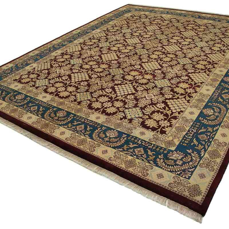 New Hand Knotted Wool Oushak Rug - 9' 2" x 12'  (110" x 144") - K0040725