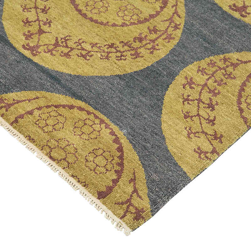 New Hand Knotted Wool Oushak Rug - 9'  x 12'  (108" x 144") - K0040727