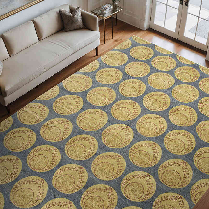 New Hand Knotted Wool Oushak Rug - 9'  x 12'  (108" x 144") - K0040727