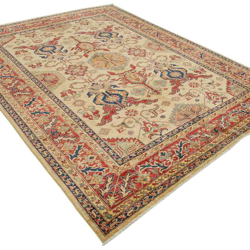New Hand Knotted Wool Oushak Rug - 7' 11" x 10' 3" (95" x 123") - K0040737