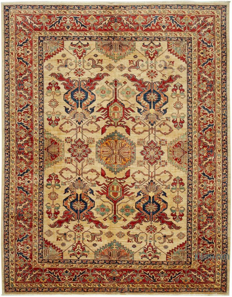 New Hand Knotted Wool Oushak Rug - 7' 11" x 10' 3" (95" x 123") - K0040737