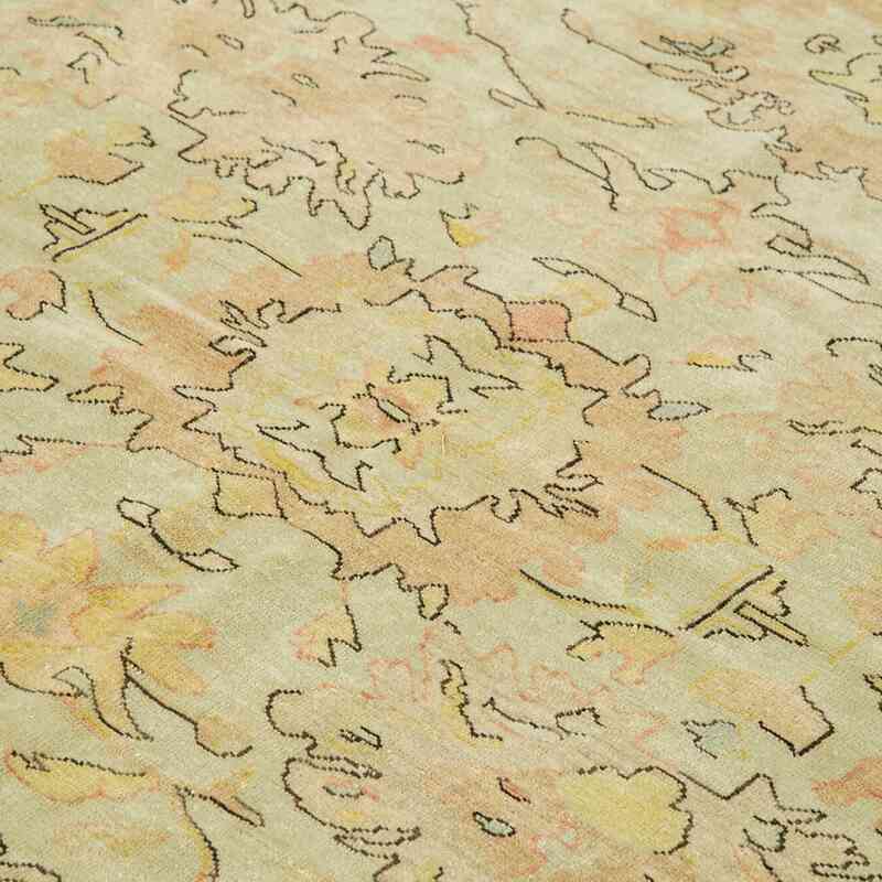 New Hand Knotted Wool Oushak Rug - 8' 2" x 9' 7" (98" x 115") - K0040742
