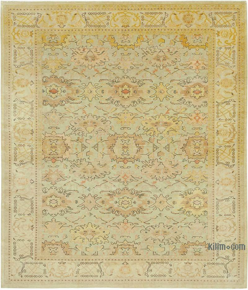 New Hand Knotted Wool Oushak Rug - 8' 2" x 9' 7" (98" x 115") - K0040742
