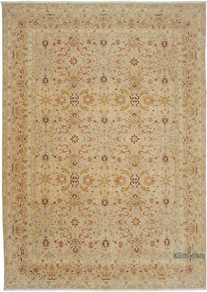 New Hand Knotted Wool Oushak Rug - 9' 11" x 13' 9" (119" x 165") - K0040745