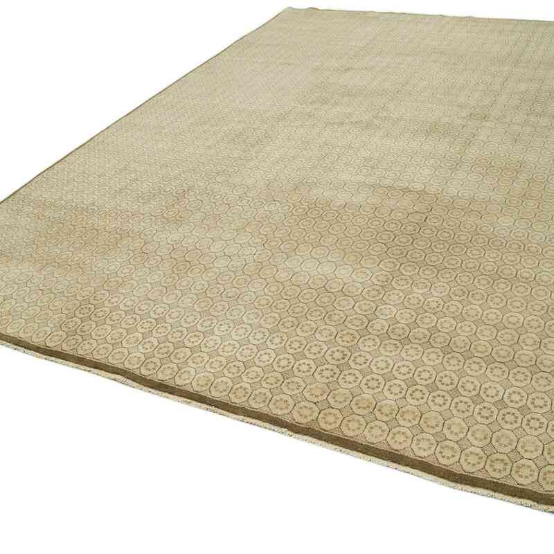 New Hand Knotted Wool Oushak Rug - 8' 11" x 12' 6" (107" x 150") - K0040747