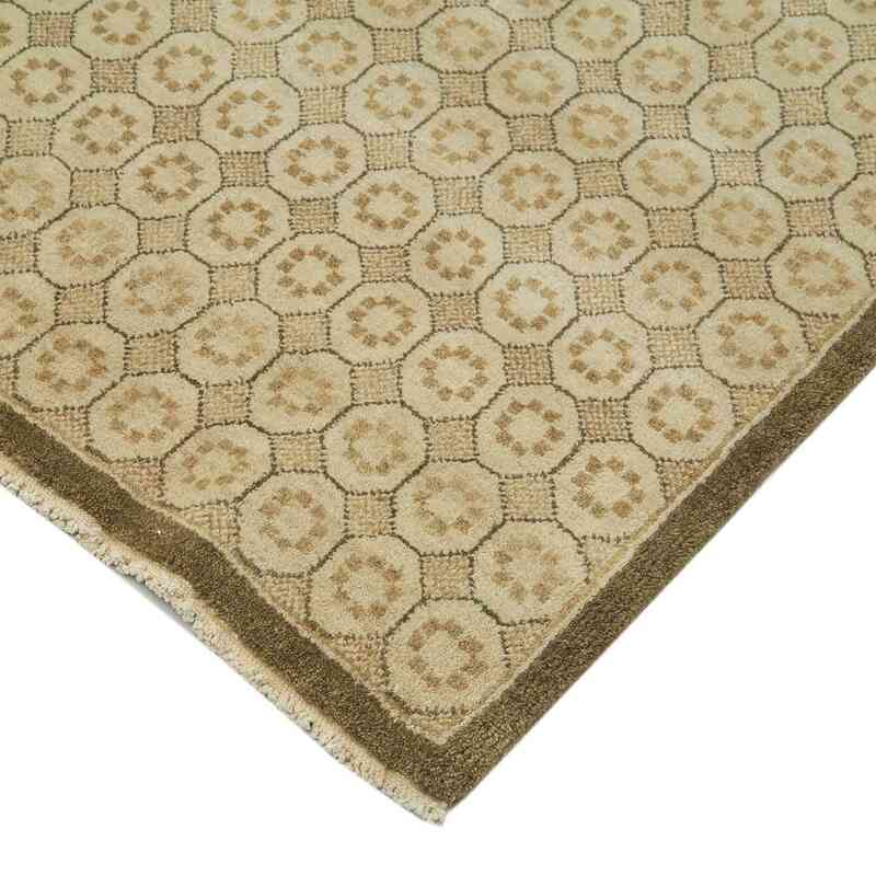New Hand Knotted Wool Oushak Rug - 8' 11" x 12' 6" (107" x 150") - K0040747