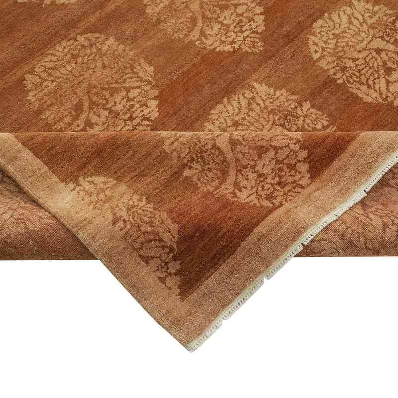 New Hand Knotted Wool Oushak Rug - 8' 11" x 12' 2" (107" x 146") - K0040751