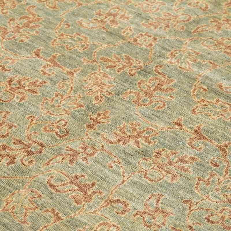 New Hand Knotted Wool Oushak Rug - 6' 2" x 8' 7" (74" x 103") - K0040770