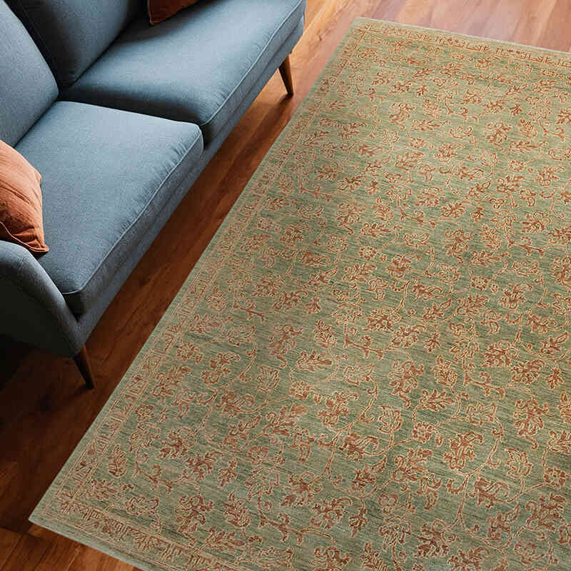 Nueva Alfombra Oushak Tejida a Mano - 188 cm x 262 cm - K0040770