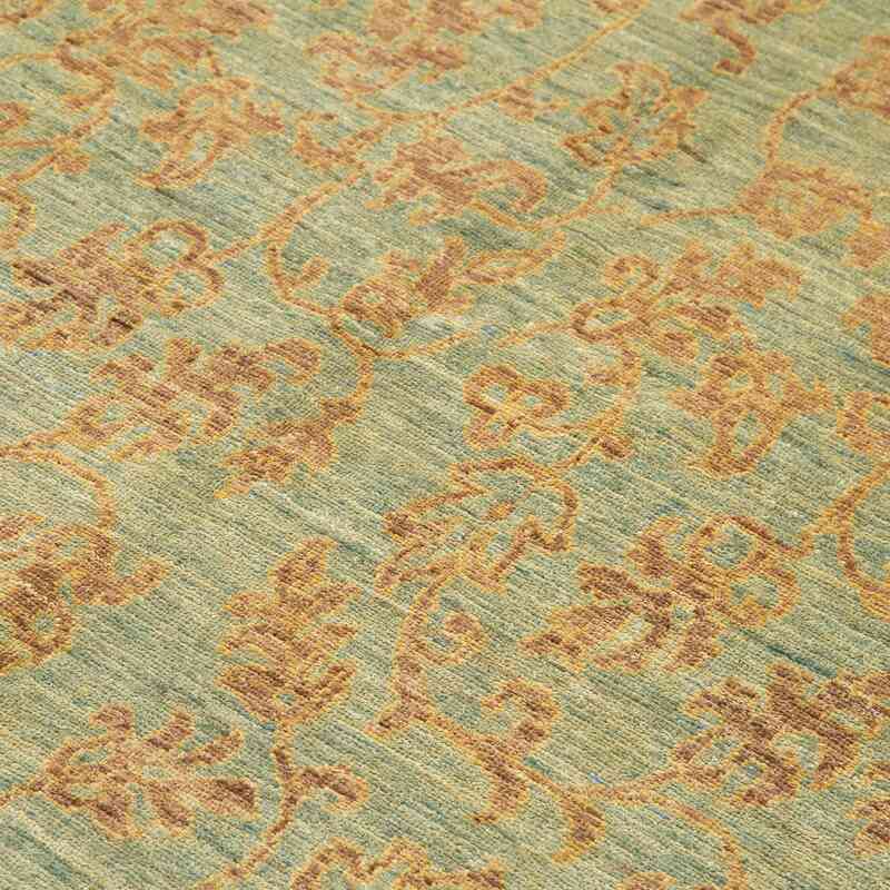 New Hand Knotted Wool Oushak Rug - 6'  x 8' 7" (72" x 103") - K0040776
