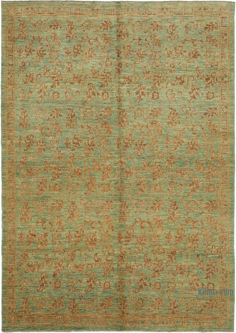 New Hand Knotted Wool Oushak Rug - 6'  x 8' 7" (72" x 103") - K0040776