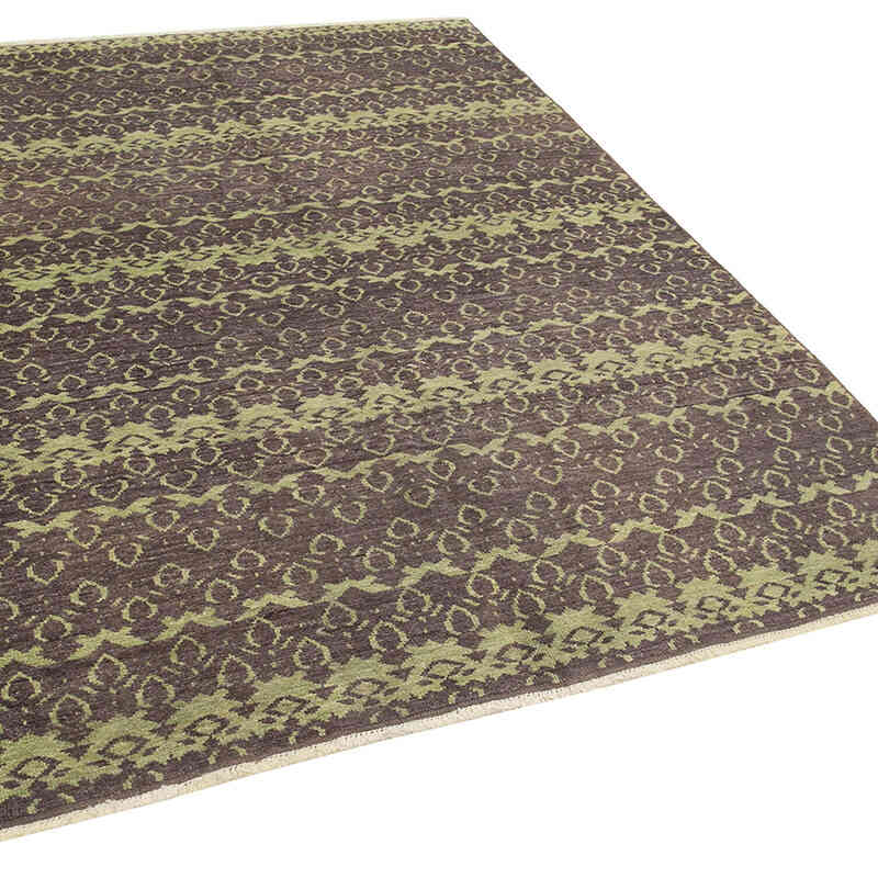 New Hand Knotted Wool Oushak Rug - 6' 3" x 8' 6" (75" x 102") - K0040778