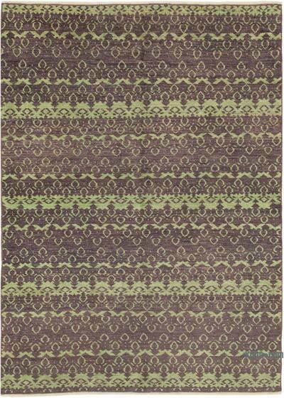 New Hand Knotted Wool Oushak Rug - 6' 3" x 8' 6" (75" x 102")