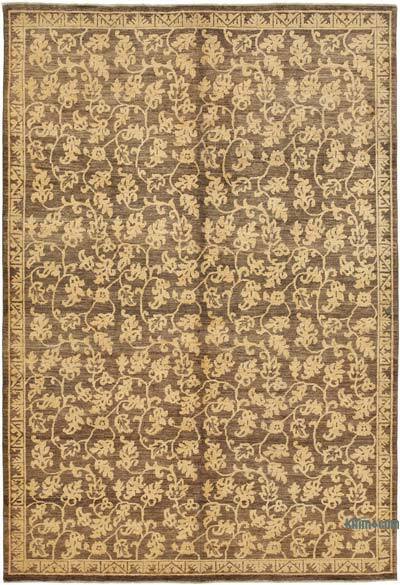 New Hand Knotted Wool Oushak Rug - 6'  x 8' 9" (72" x 105")