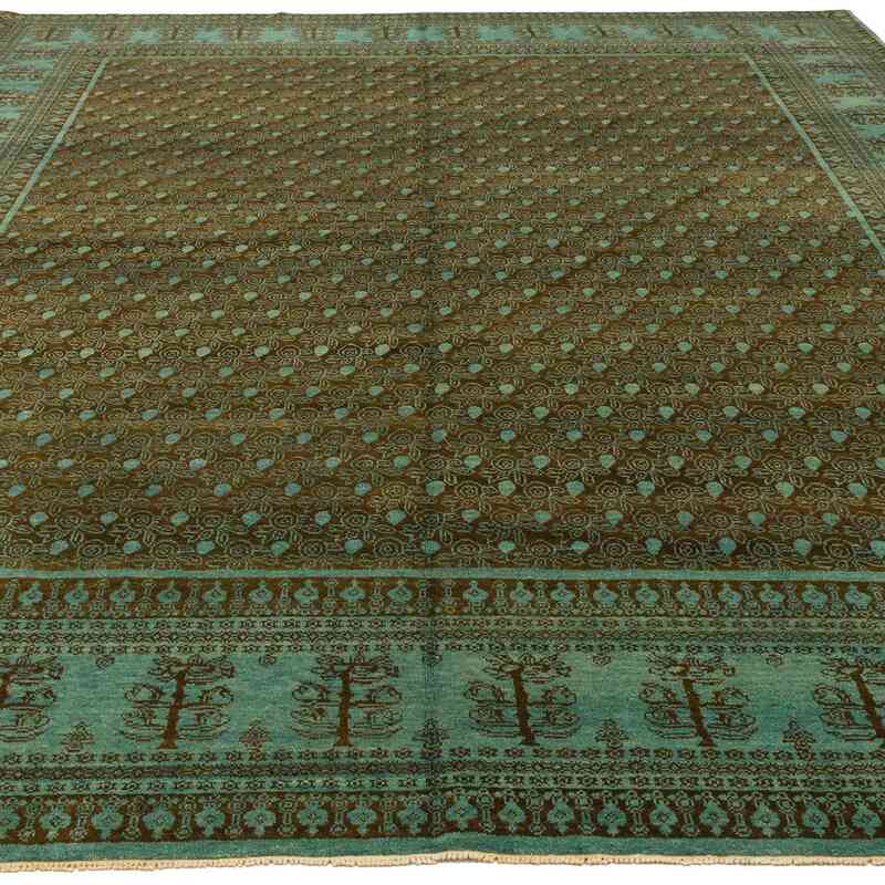 New Hand Knotted Wool Oushak Rug - 7' 10" x 9' 10" (94" x 118") - K0040788
