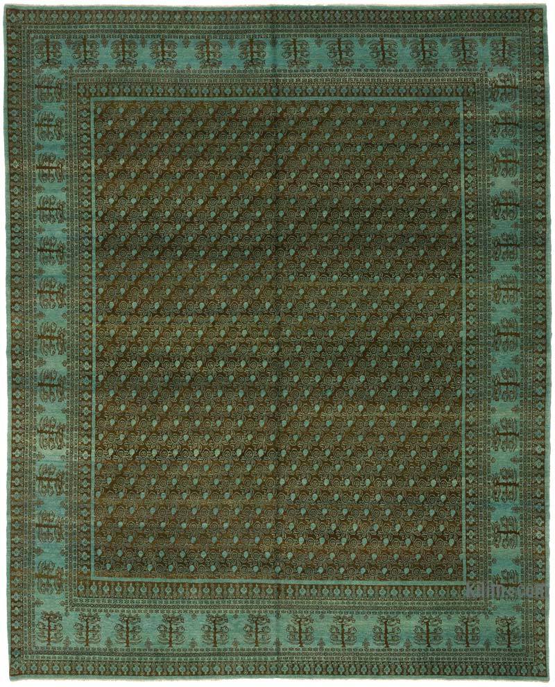 New Hand Knotted Wool Oushak Rug - 7' 10" x 9' 10" (94" x 118") - K0040788