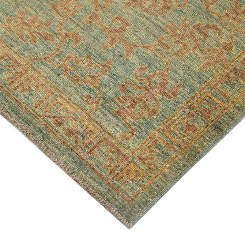 New Hand Knotted Wool Oushak Rug - 6' 2" x 8' 10" (74" x 106") - K0040796