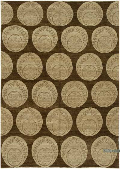 Nueva Alfombra Oushak Tejida a Mano - 177 cm x 248 cm