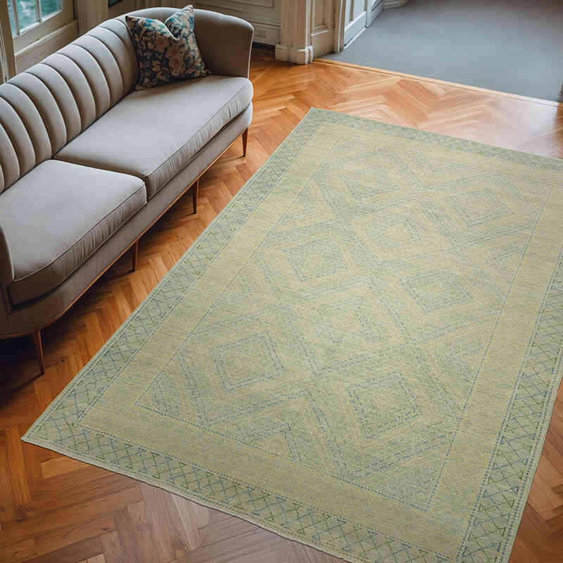 Nueva Alfombra Oushak Tejida a Mano - 188 cm x 270 cm - K0040798