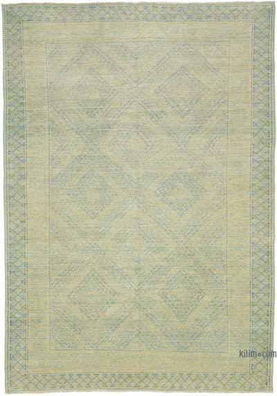 New Hand Knotted Wool Oushak Rug - 6' 2" x 8' 10" (74" x 106")