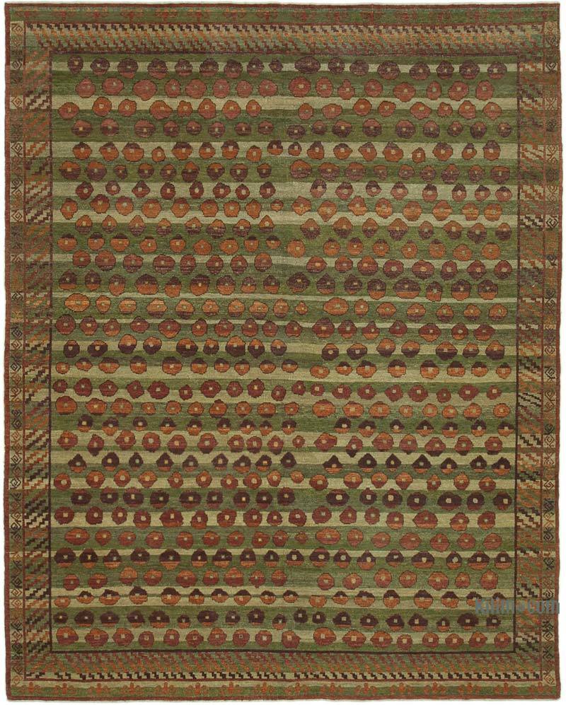 New Hand Knotted Wool Rug - 8'  x 10' 1" (96" x 121") - K0040800
