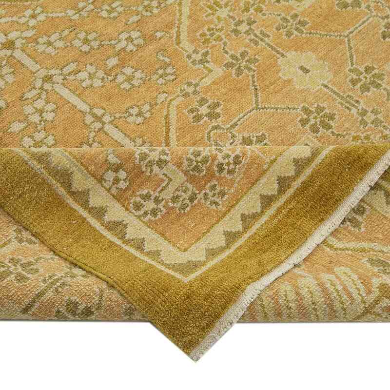 New Hand Knotted Wool Oushak Rug - 8' 2" x 10'  (98" x 120") - K0040812