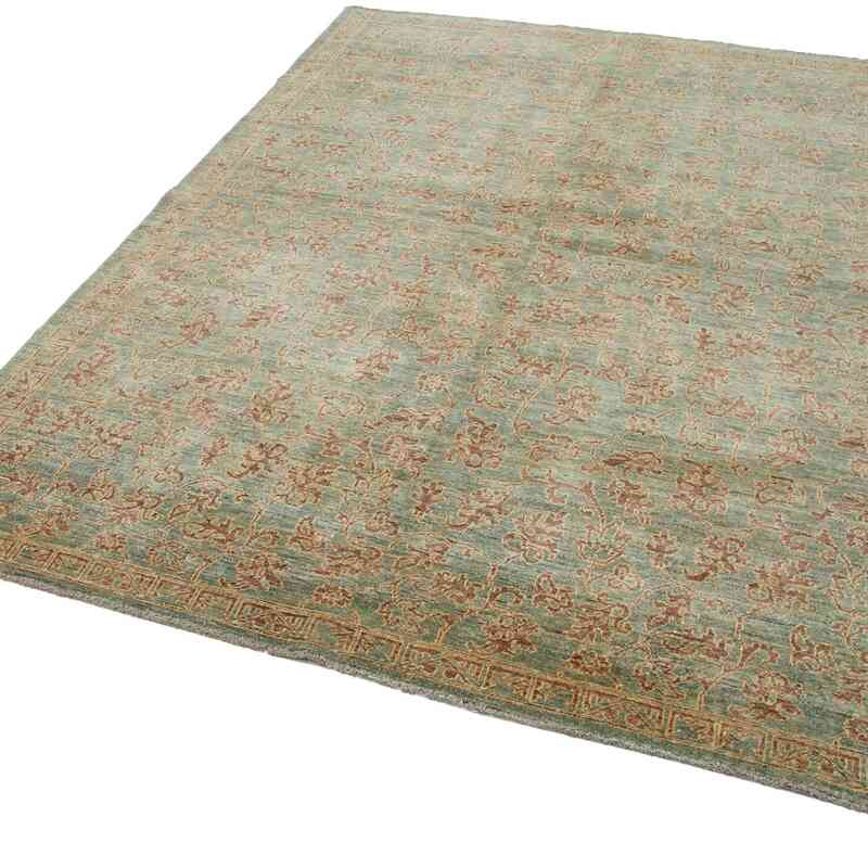 New Hand Knotted Wool Oushak Rug - 6'  x 8' 8" (72" x 104") - K0040813