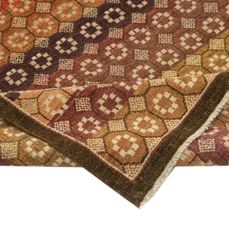 New Hand Knotted Wool Oushak Rug - 8'  x 9' 11" (96" x 119") - K0040820