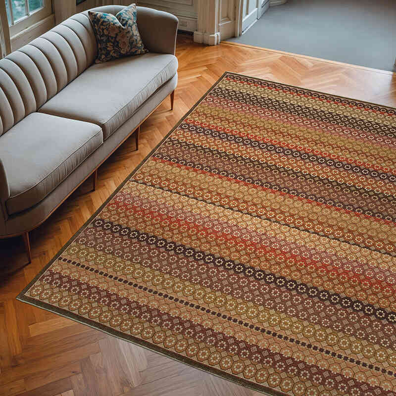 New Hand Knotted Wool Oushak Rug - 8'  x 9' 11" (96" x 119") - K0040820