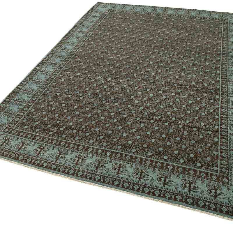 New Hand Knotted Wool Oushak Rug - 5' 11" x 8' 11" (71" x 107") - K0040824