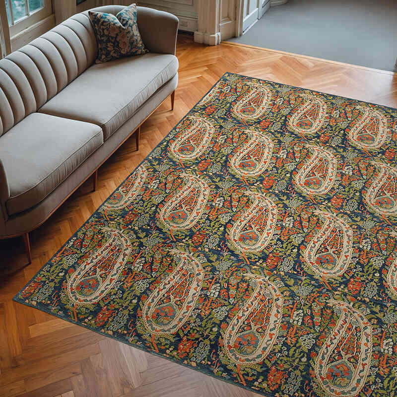 New Hand Knotted Wool Oushak Rug - 7' 11" x 10'  (95" x 120") - K0040826