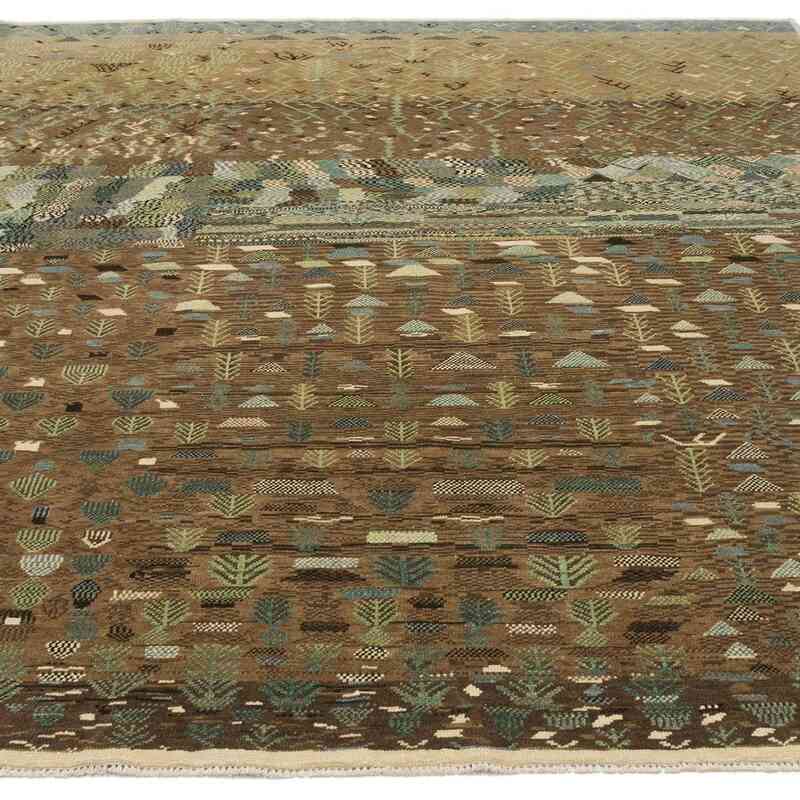 New Hand Knotted Wool Rug - 6' 6" x 7' 11" (78" x 95") - K0040830