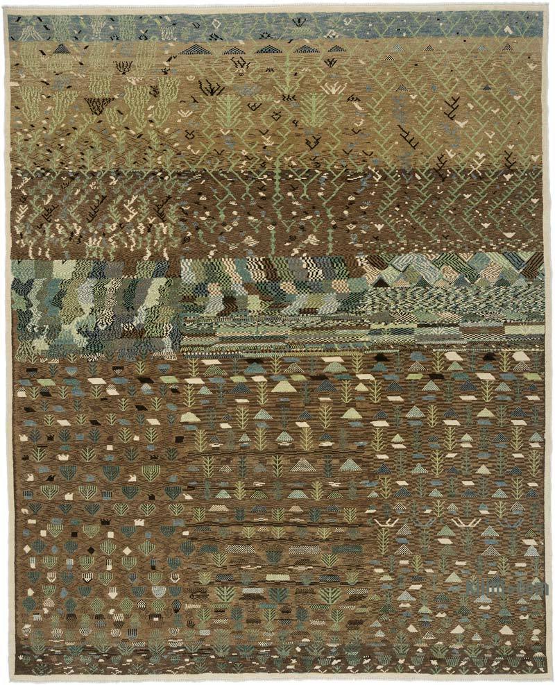 New Hand Knotted Wool Rug - 6' 6" x 7' 11" (78" x 95") - K0040830