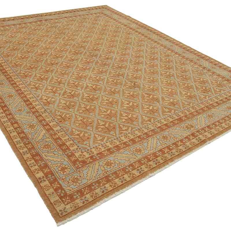 New Hand Knotted Wool Oushak Rug - 7' 7" x 9' 5" (91" x 113") - K0040845