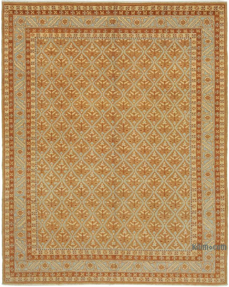 New Hand Knotted Wool Oushak Rug - 7' 7" x 9' 5" (91" x 113") - K0040845