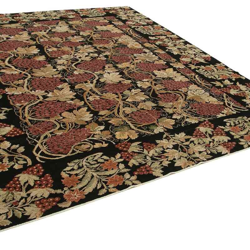 New Hand Knotted Wool Oushak Rug - 8' 11" x 11' 1" (107" x 133") - K0040848