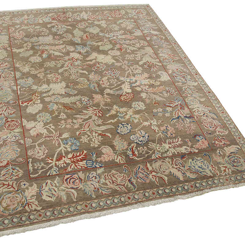 Nueva Alfombra Oushak Tejida a Mano - 153 cm x 201 cm - K0040857